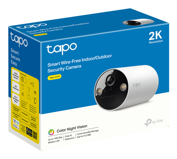 TP-Link Tapo C410 Kogel (vorm) IP-beveiligingscamera Buiten 2304 x 1296 Pixels Plafond/muur - Afbeelding 10
