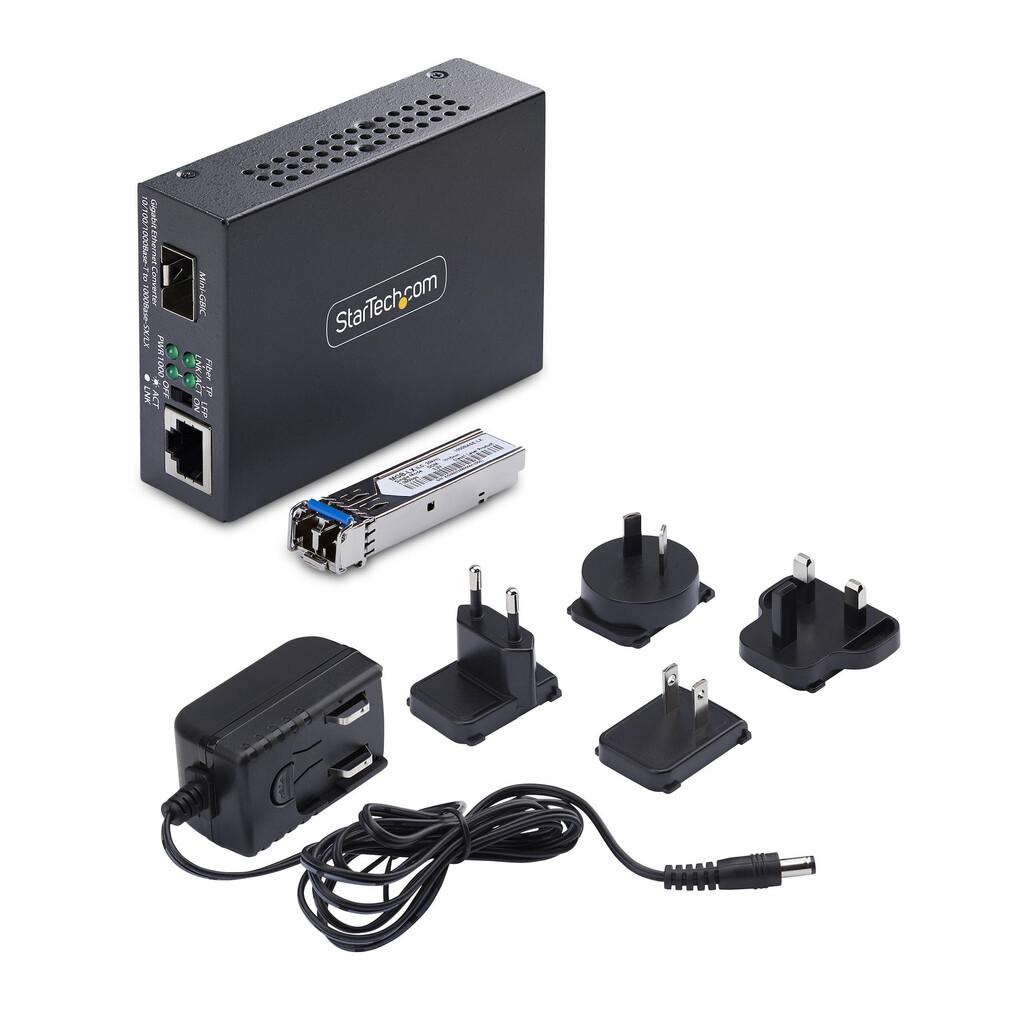 StarTech.com MCM1110SMLC20 netwerk media converter 2000 Mbit/s 1310 nm Single-mode Zwart - Afbeelding 7