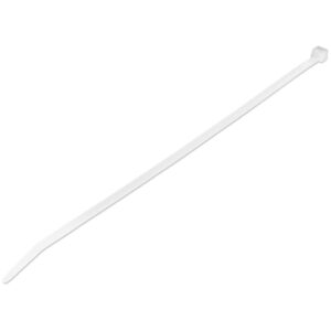 StarTech.com 25 cm Witte Kabelbinders 4 mm Breed, 68 mm Bundeldiameter, 22 kg Treksterkte Zelfsluitende Snelbinders uit Nylon me