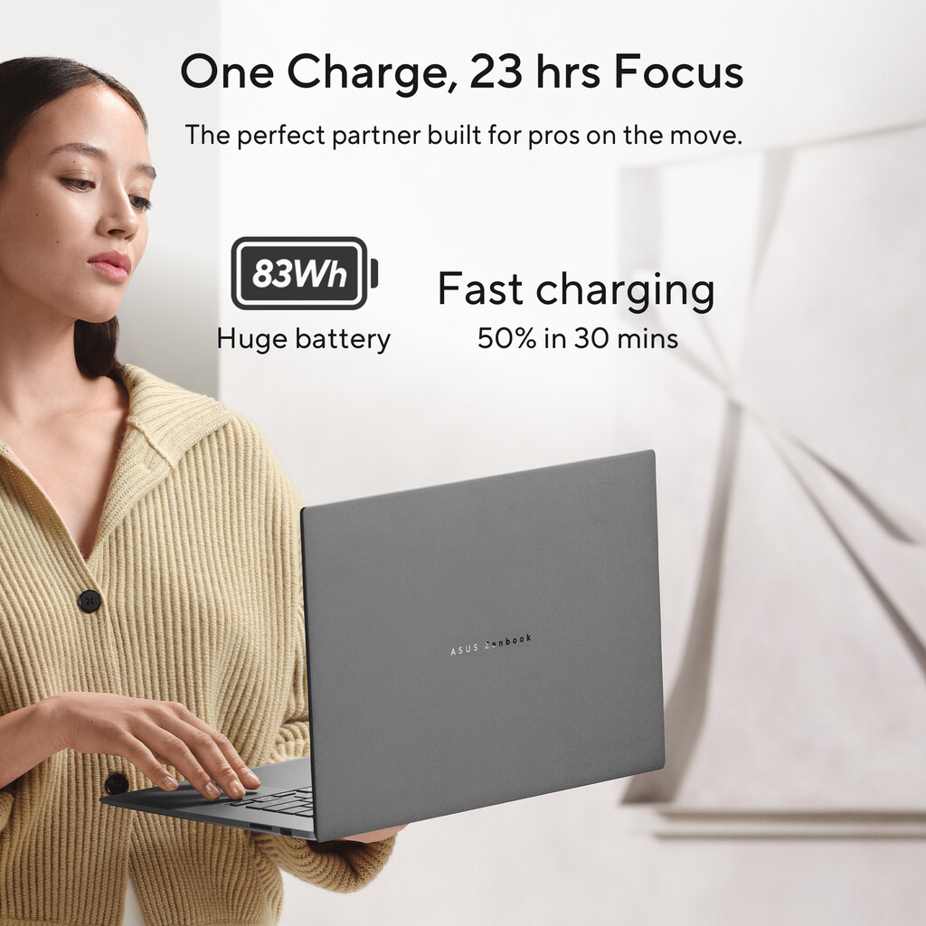 ASUS Zenbook S16 UM5606GA-SSNADW Copilot+ PC AMD Ryzen AI 9 465 Laptop 40,6 cm (16") 3K 32 GB LPDDR5x-SDRAM 1 TB SSD Wi-Fi 7 (80 - Afbeelding 23