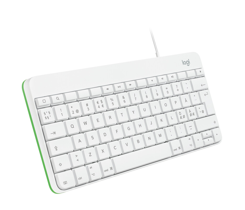 Logitech 920-008147 toetsenbord voor mobiel apparaat QWERTY Scandinavisch USB Wit - Afbeelding 2