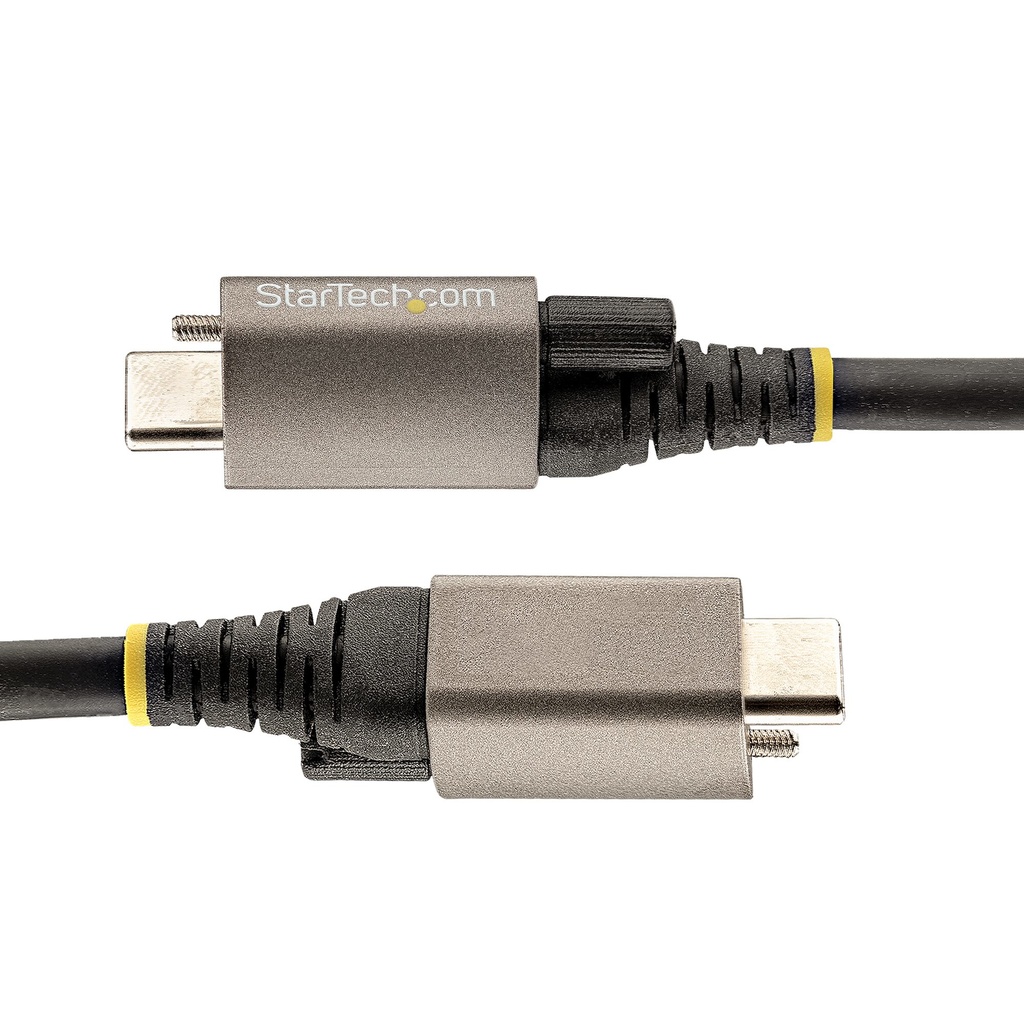 StarTech.com 50cm USB-C Kabel, Vergrendelbaar met Topschroef, USB 10Gbps, 100W (5A) Power Delivery, 8K 60Hz / 4K 144Hz DP Alt Mo - Afbeelding 2