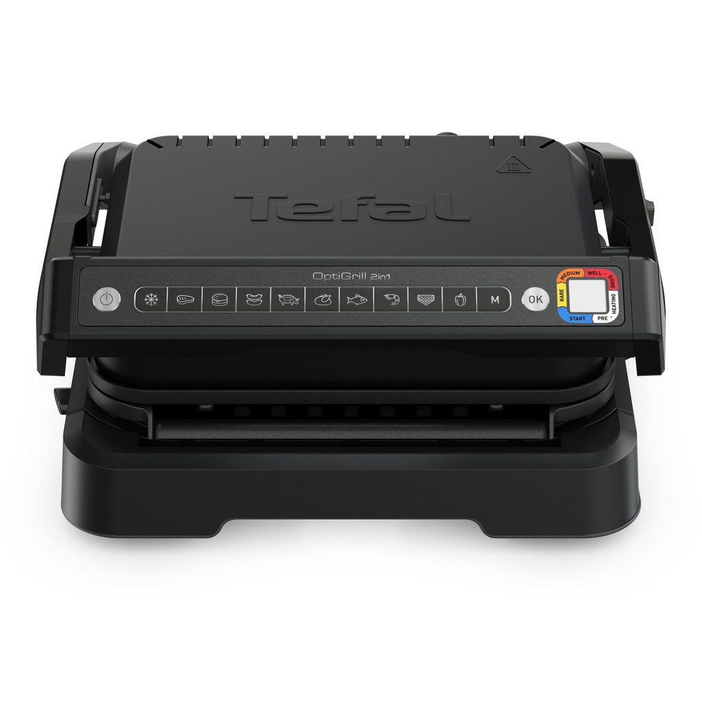 Tefal OptiGrill 2in1 OptiGrill 2-in-1 GC7728 intelligente grill en bbq zwart
