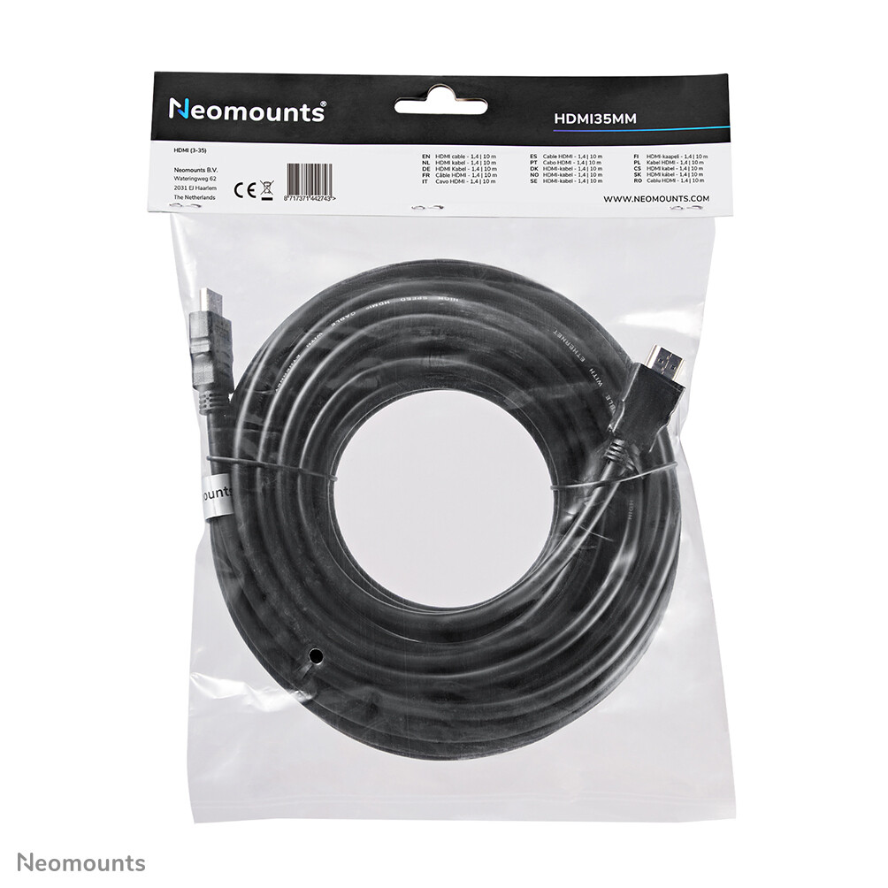 Neomounts HDMI35MM HDMI kabel - 10 meter - Afbeelding 5