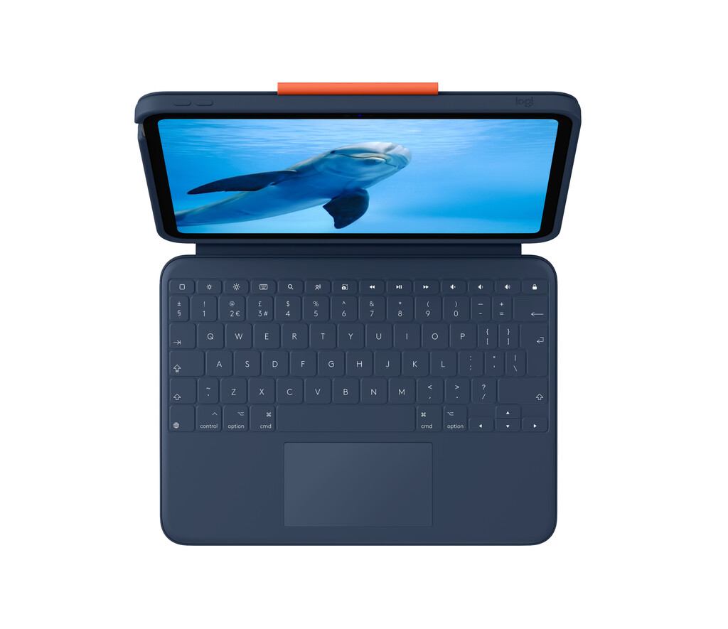 Logitech Rugged Combo 4 Touch QWERTY Brits Engels Smart Connector Blauw - Afbeelding 4