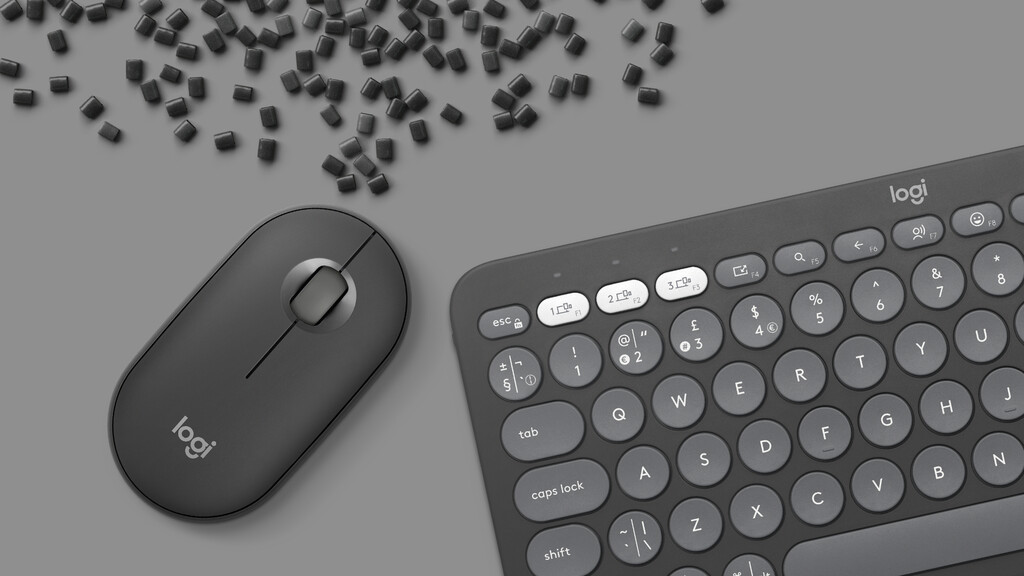 Logitech 920-012209 toetsenbord Inclusief muis Universeel RF-draadloos + Bluetooth AZERTY Frans Grafiet - Afbeelding 20
