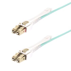 StarTech.com 5m LC naar LC (UPC) OM4 Multimode Glasvezelkabel met Push-Pull Tabs, 50/125µm, 100G Netwerken, Buigbestendig, Low I