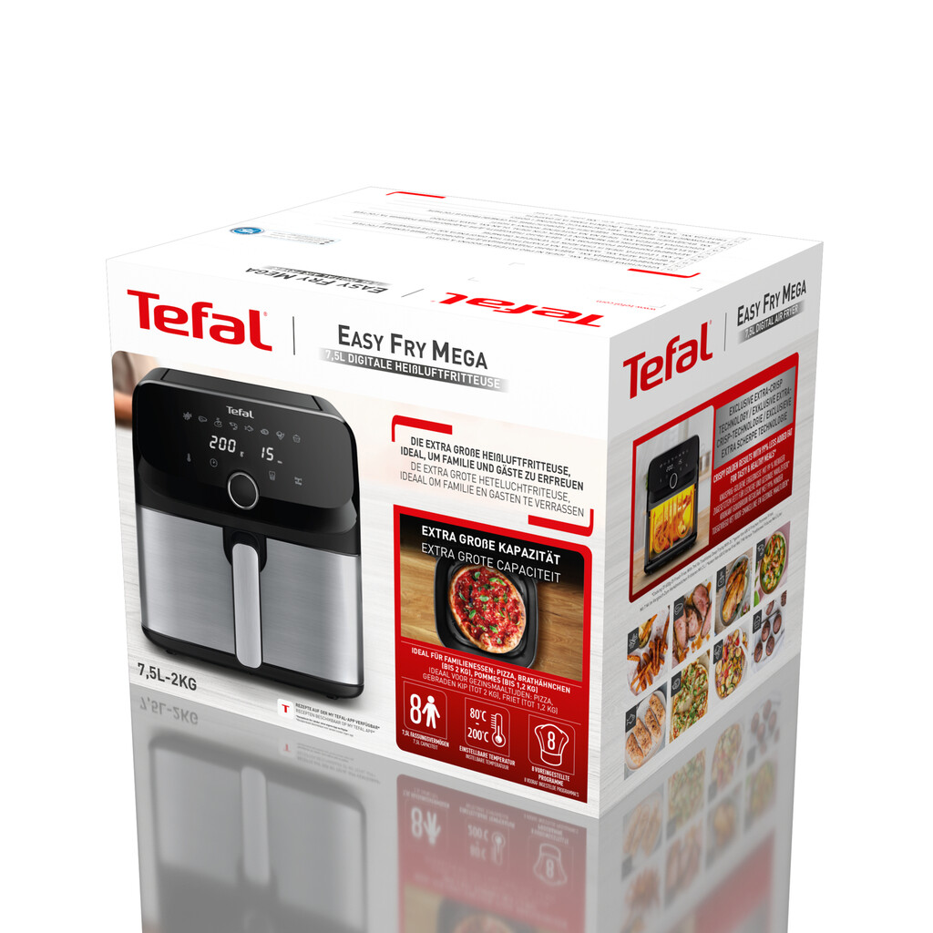Tefal Easy Fry Mega EY855D Air fryer - 8 programma's - 7,5 L - Afbeelding 16