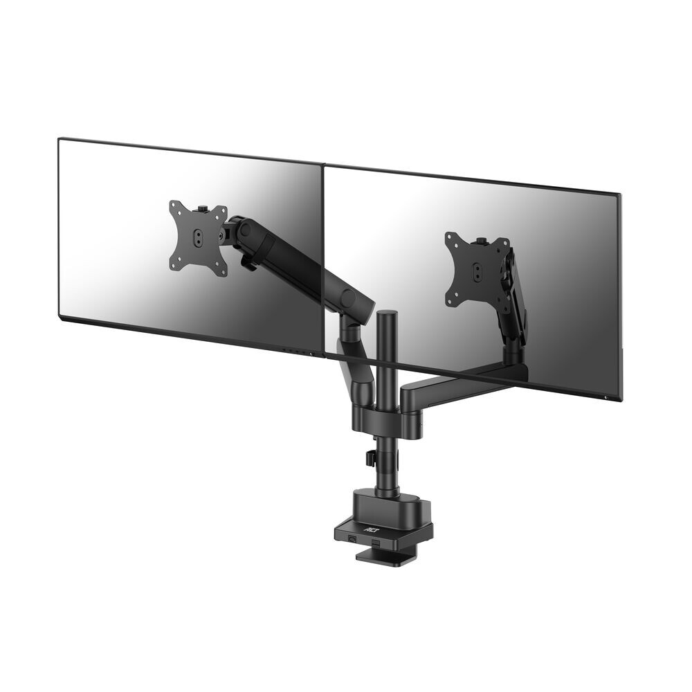 ACT Monitorarm 35" office solid pro, mechanische veer, 2 schermen - Afbeelding 2