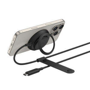 Belkin WIA014HQBK oplader voor mobiele apparatuur Hoofdtelefoons, Smartphone Zwart USB Draadloos opladen Snel opladen Binnen