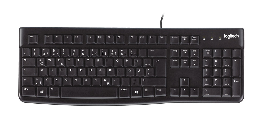 Logitech K120 toetsenbord Kantoor USB Engels Zwart