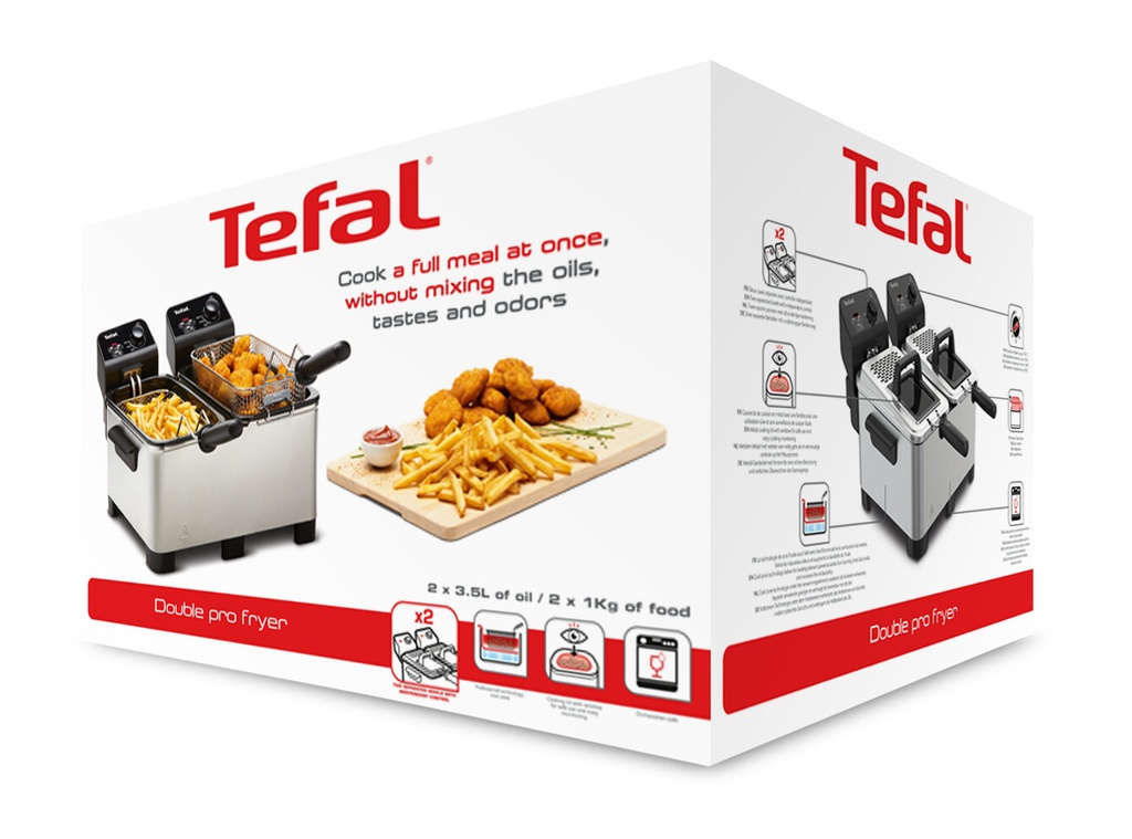 Tefal Double Pro FR3610 dubbele friteuse - Afbeelding 10