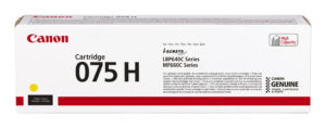 Canon 075 H tonercartridge 1 stuk(s) Origineel Geel