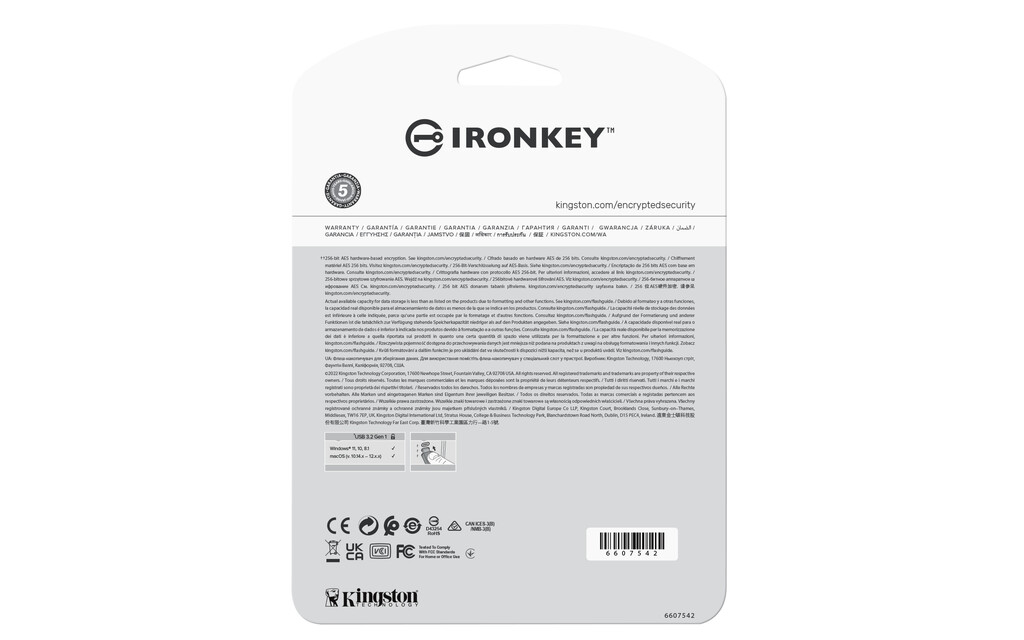 Kingston Technology IronKey 16GB Vault Privacy 50 AES-256 versleuteling, FIPS 197 - Afbeelding 3