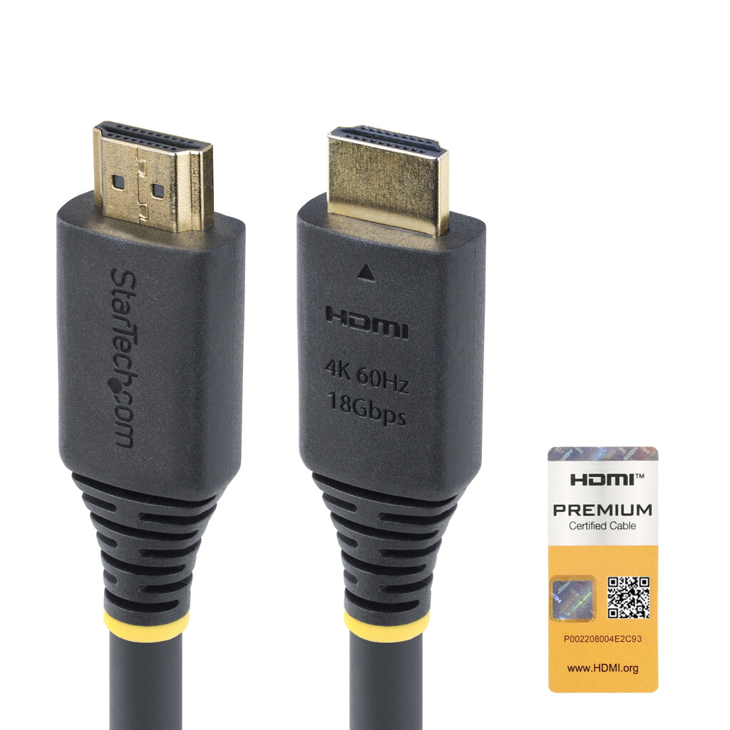 StarTech.com 10m Actieve High Speed HDMI Kabel, 4K 60Hz/1440p 144Hz, HDR10/HDCP 2.2/ARC, 18Gbps, UHD HDMI 2.0 Kabel voor TV/Moni