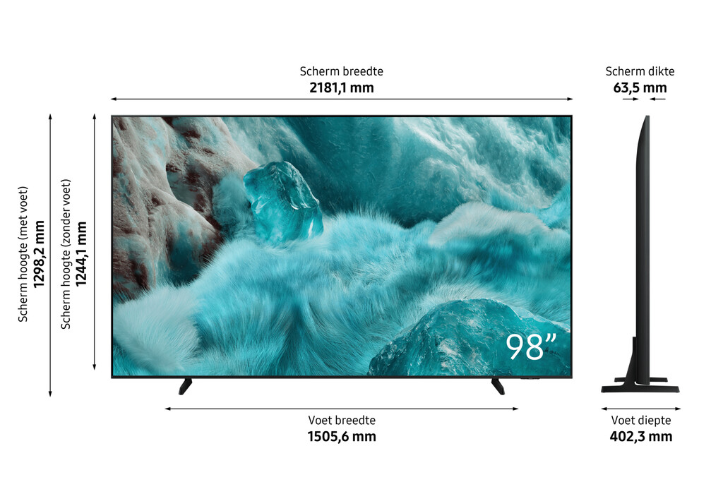 Samsung Q7F 98" QLED 4K Vision AI Smart TV Q7FA (2025) - Afbeelding 7