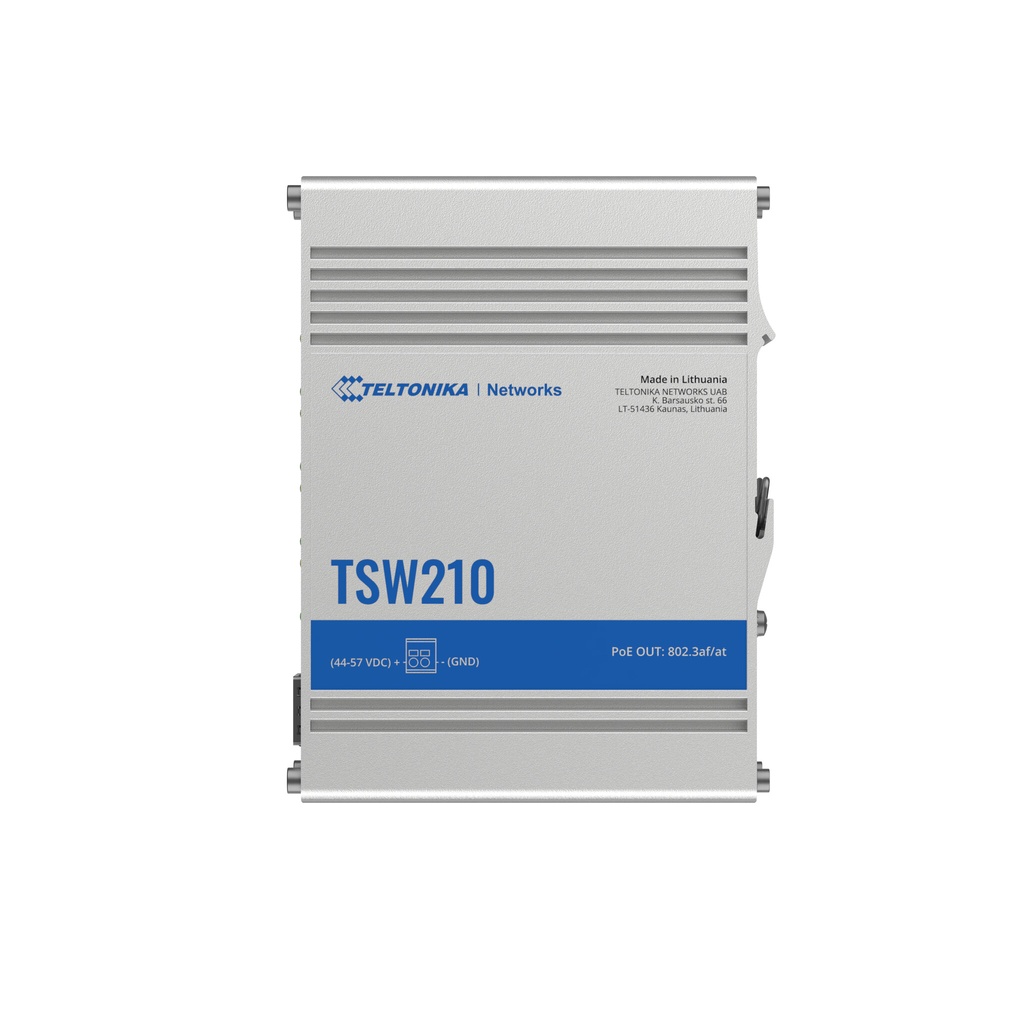 Teltonika TSW210 netwerk-switch Unmanaged Gigabit Ethernet (10/100/1000) Aluminium - Afbeelding 5