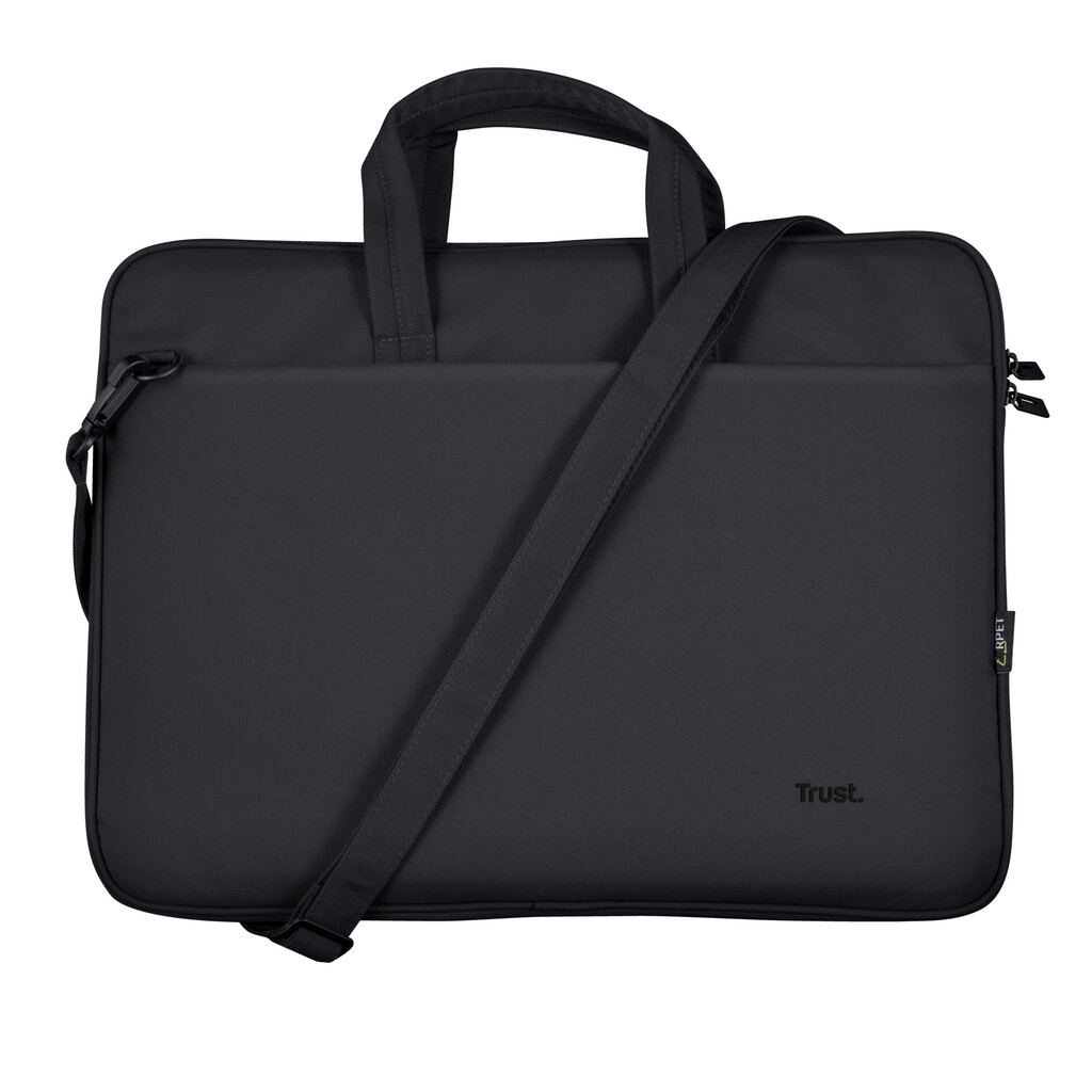 Trust Bologna Laptop Sleeve 16 inch - Laptop sleeve – Voor laptops tot 16 inch – Gerecycled polyester – Zwart - Afbeelding 5