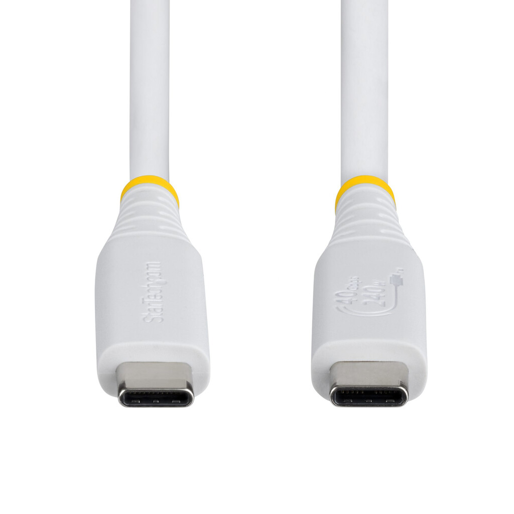 StarTech.com 50cm USB4 Kabel, 40Gbps, USB-IF Gecertificeerde USB-C Kabel, 240W PD, 8K 60Hz/4K 240Hz DP2.1 DP40, TPE Mantel, Thun - Afbeelding 4