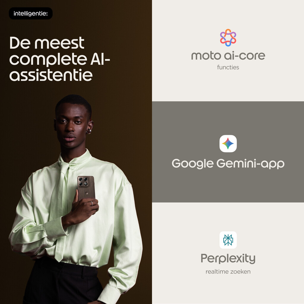 Motorola edge 70 pro 17,2 cm (6.78") Dual SIM Android 16.0 5G USB Type-C 8 GB 256 GB 6500 mAh Hout - Afbeelding 9