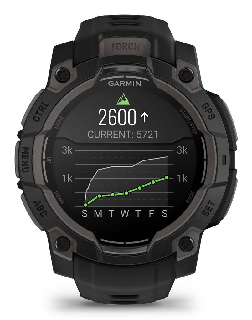 Garmin Instinct 3 AMOLED 3,05 cm (1.2") 45 mm Digitaal 390 x 390 Pixels Touchscreen Zwart GPS - Afbeelding 8