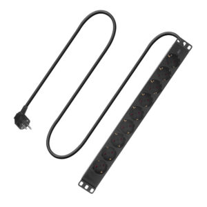 ACT Stekkerdoos PDU 19" CEE7/7 8-voudig type F, 2,5m H05VV-F 3G1.5