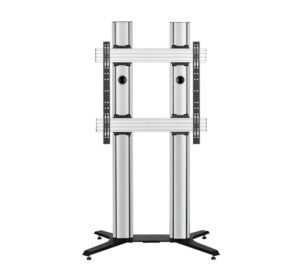 B-Tech BT8709 2,54 m (100") Vloer Zwart, Zilver