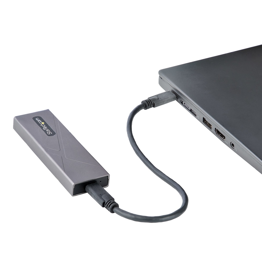 StarTech.com USB-C 10Gbps naar M.2 NVMe or M.2 SATA SSD Behuizing, Gereedschaploze Externe M.2 PCIe/SATA NGFF SSD Aluminum Case, - Afbeelding 7