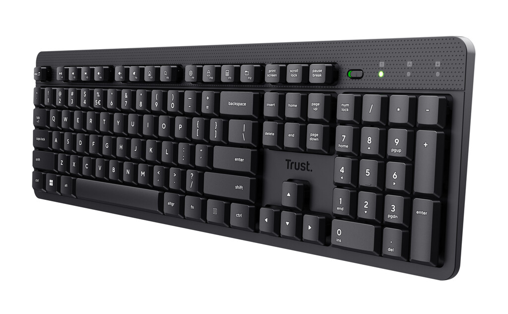 Trust Ody V2 - Draadloos toetsenbord - Stil - Multimedia Toetsen - Qwerty US