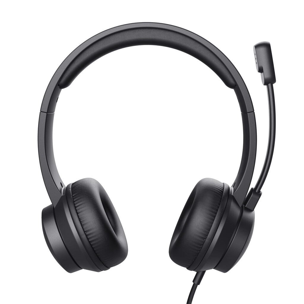 Trust Ayda USB Headset - USB headset voor kantoor en calls – Opklapbare microfoon – Volumeregeling in kabel – Zwart - Afbeelding 3
