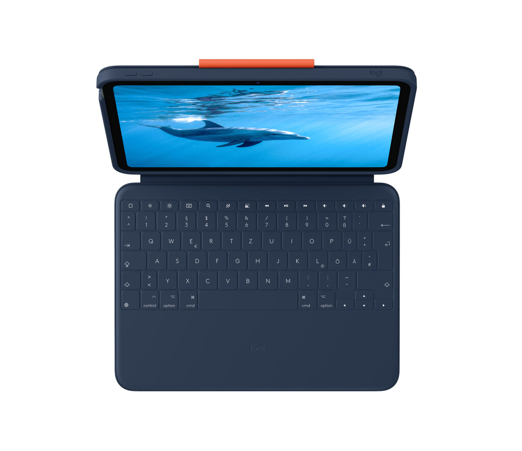 Logitech 920-011191 toetsenbord voor mobiel apparaat QWERTZ Duits Smart Connector Blauw - Afbeelding 4