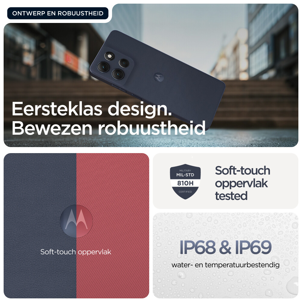 Motorola moto g86 power 5G 16,9 cm (6.67") Dual SIM Android 15 USB Type-C 8 GB 512 GB 6720 mAh Blauw - Afbeelding 23