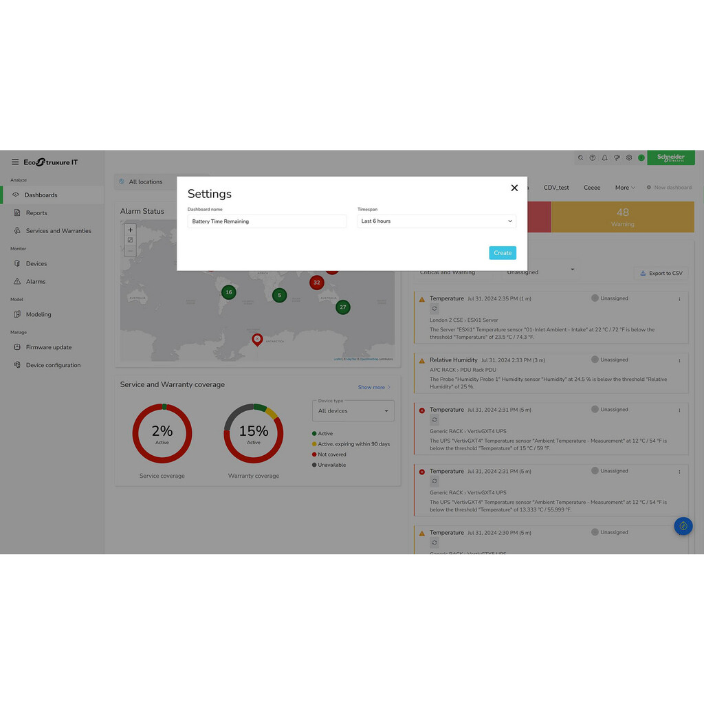Schneider Electric Abonnement, EcoStruxure IT Expert, 3 jaar, digitaal, monitoring en beheer op afstand van datacenters. - Afbeelding 20