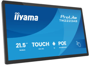 iiyama TW2223AS-B3P beeldkrant Interactief flatscreen 54,6 cm (21.5") Wifi 450 cd/m² Full HD Zwart Touchscreen Type processor An