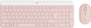 Logitech MK470 toetsenbord Inclusief muis Kantoor RF Draadloos QWERTY US International Roze