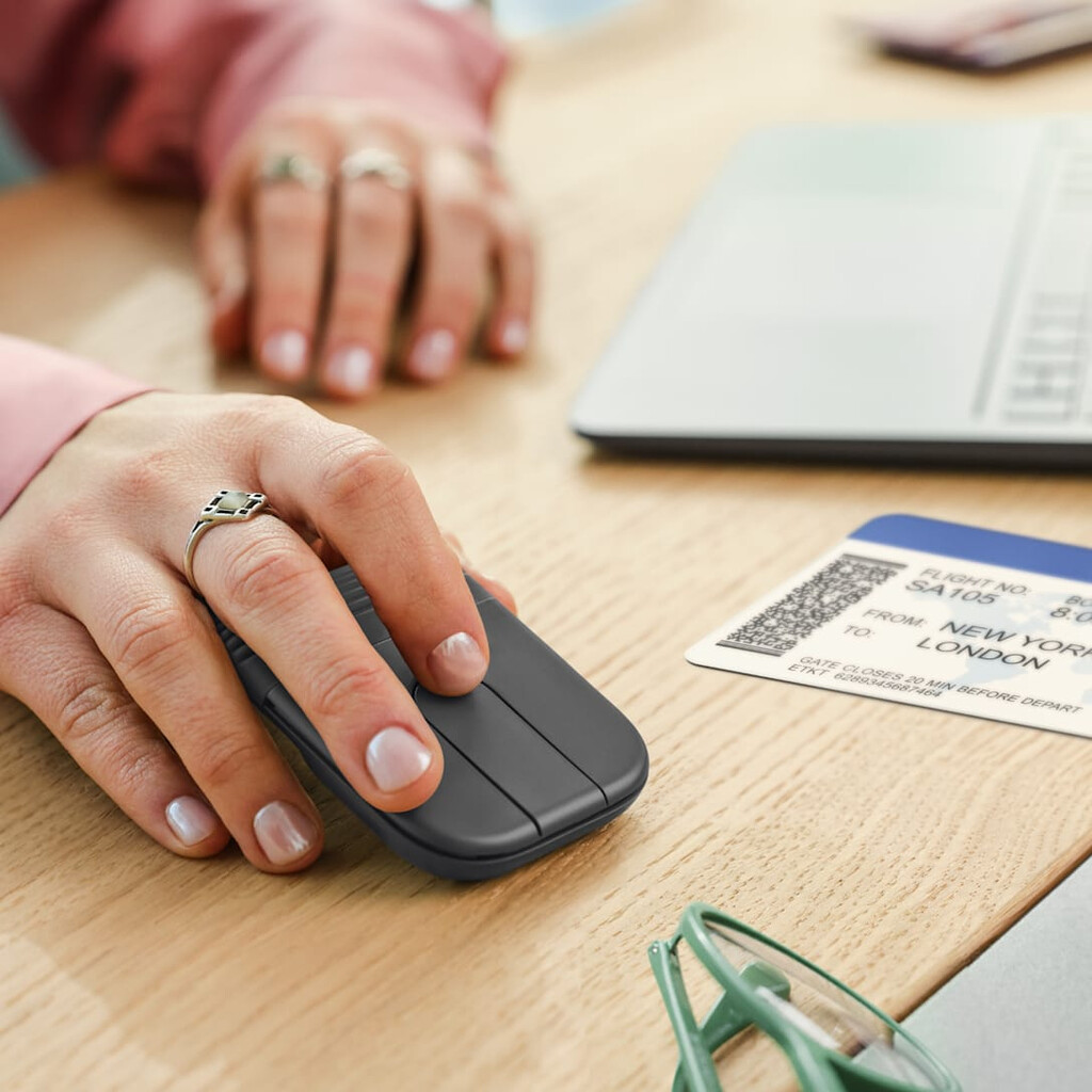 Logitech Mobi Fold muis Reizen Ambidextrous RF-draadloos + Bluetooth Optisch 4000 DPI - Afbeelding 3
