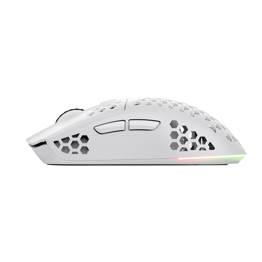Trust GXT 929W Helox Gaming Muis - Draadloze gamingmuis – 6 programmeerbare knoppen – 4800 DPI – Wit - Afbeelding 5
