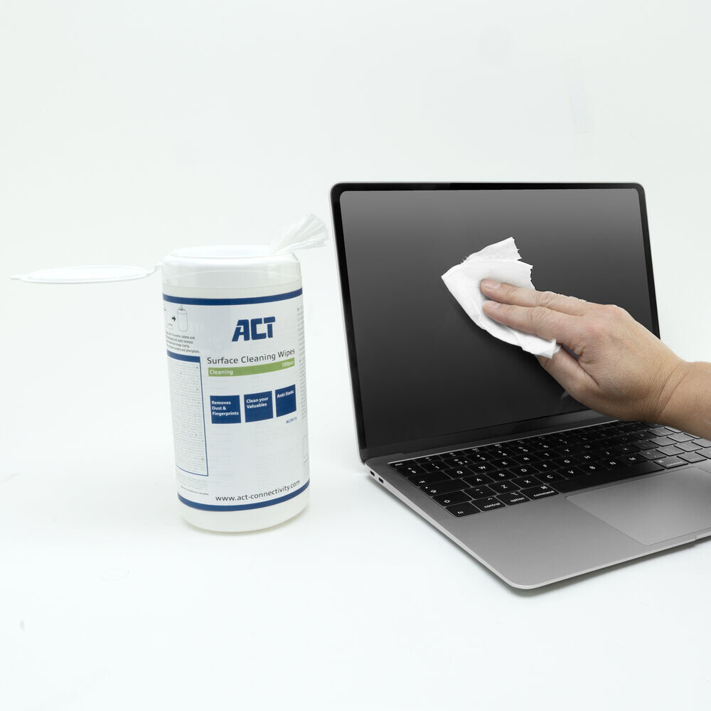 ACT Schermreinigingsdoekjes, 100 stuks - Afbeelding 2
