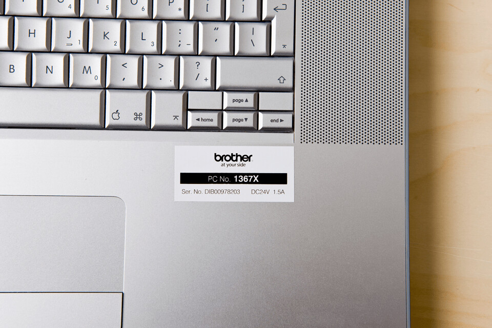 Brother TZE-251 labelprinter-tape Zwart op wit - Afbeelding 3