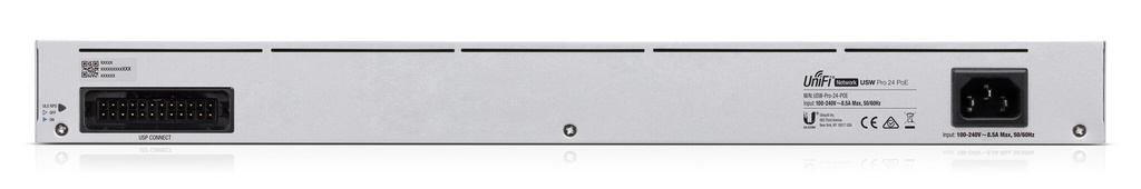 Ubiquiti Networks UniFi Pro 24-Port PoE Managed L2/L3 Gigabit Ethernet (10/100/1000) Power over Ethernet (PoE) 1U Zilver - Afbeelding 2