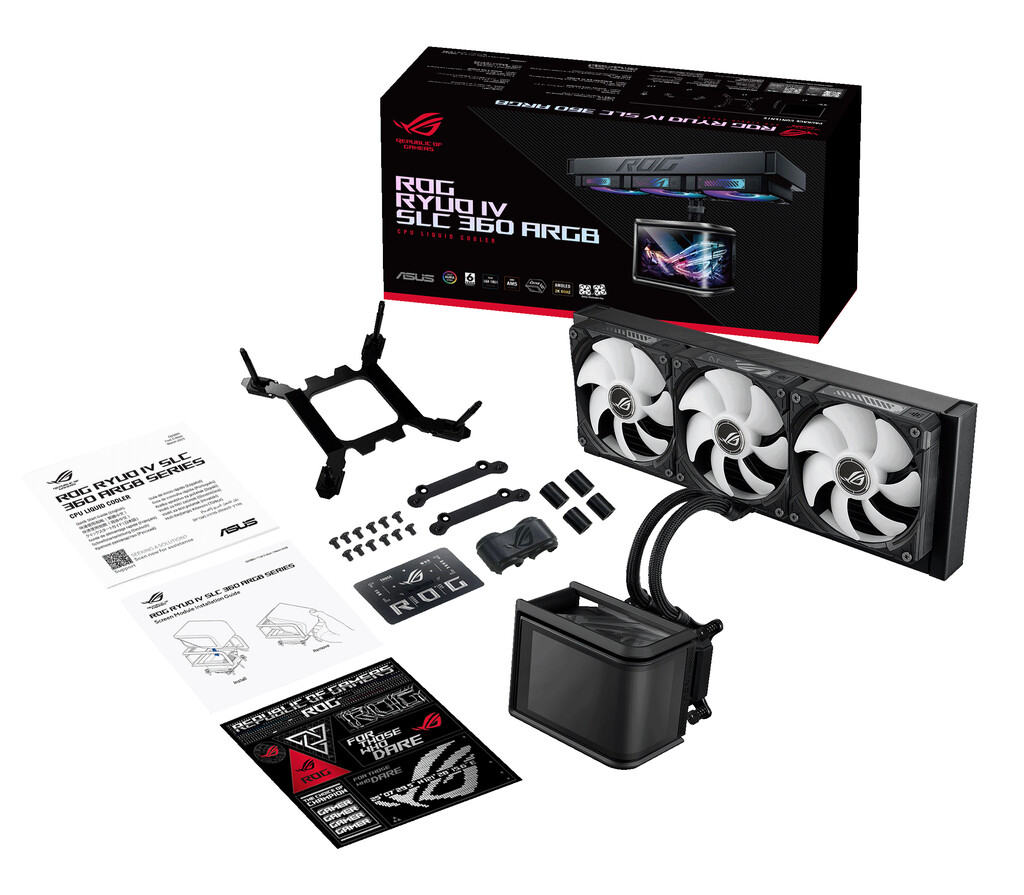 ASUS ROG Ryuo IV SLC 360 ARGB Processor Alles-in-één vloeistofkoeler 12 cm Zwart - Afbeelding 21