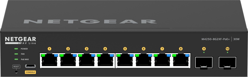 NETGEAR GSM4210PX Managed L2/L3 Gigabit Ethernet (10/100/1000) Power over Ethernet (PoE) Zwart - Afbeelding 7