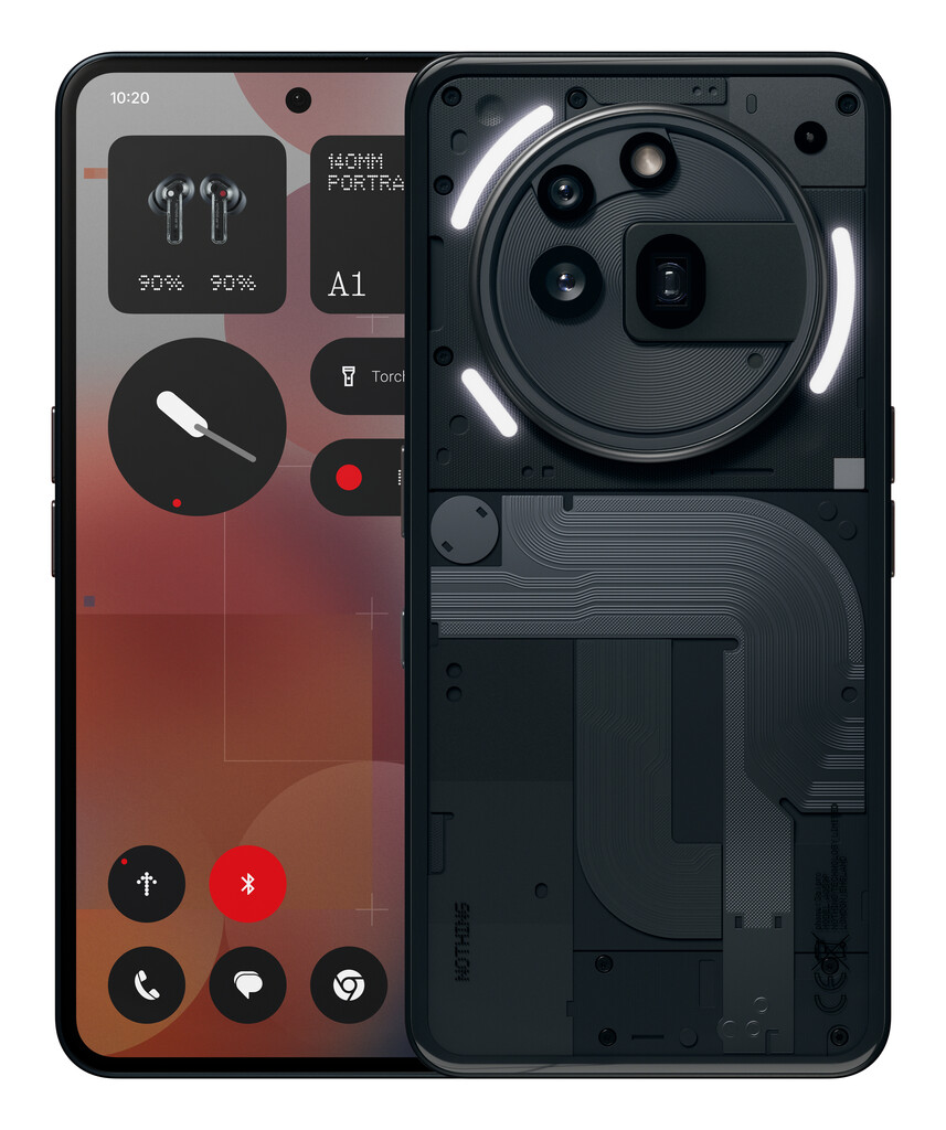 Nothing Phone (3a) Pro 17,2 cm (6.77") Dual SIM Android 15 5G USB Type-C 12 GB 256 GB 5000 mAh Zwart
