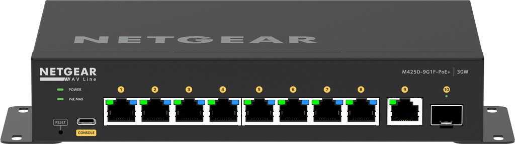NETGEAR GSM4210PD Managed L2/L3 Gigabit Ethernet (10/100/1000) Power over Ethernet (PoE) Zwart