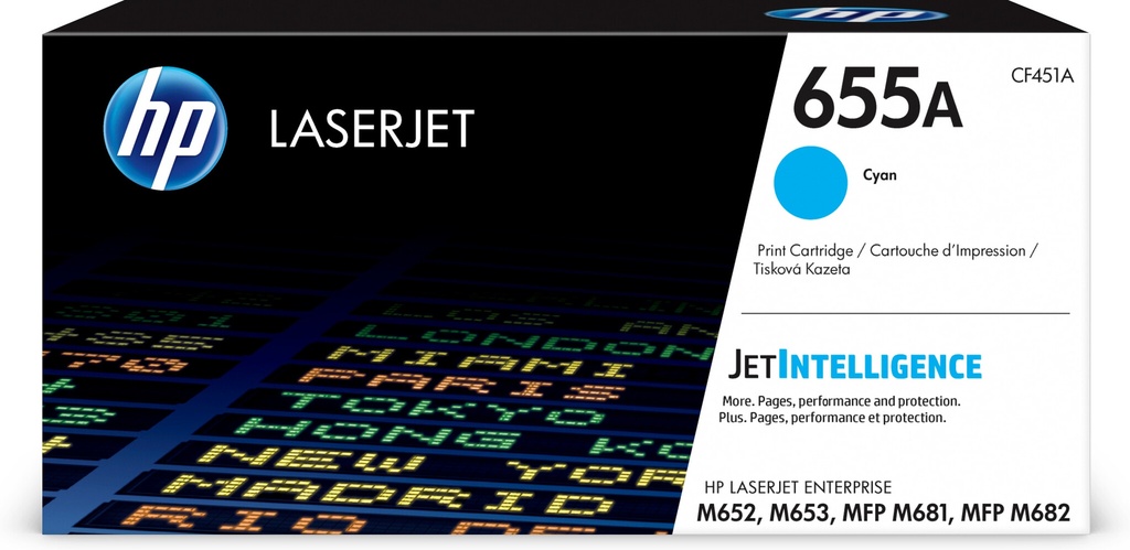 HP Originele 655A cyaan LaserJet tonercartridge
