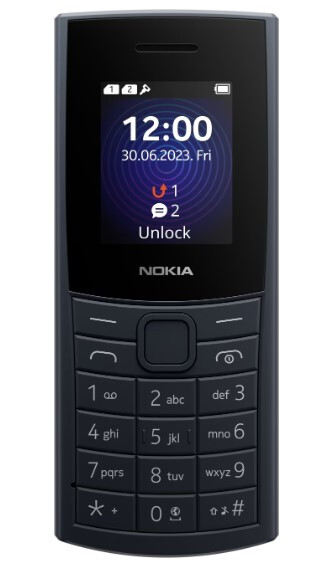 Nokia 110 4G 4,57 cm (1.8") 94,5 g Blauw Basistelefoon