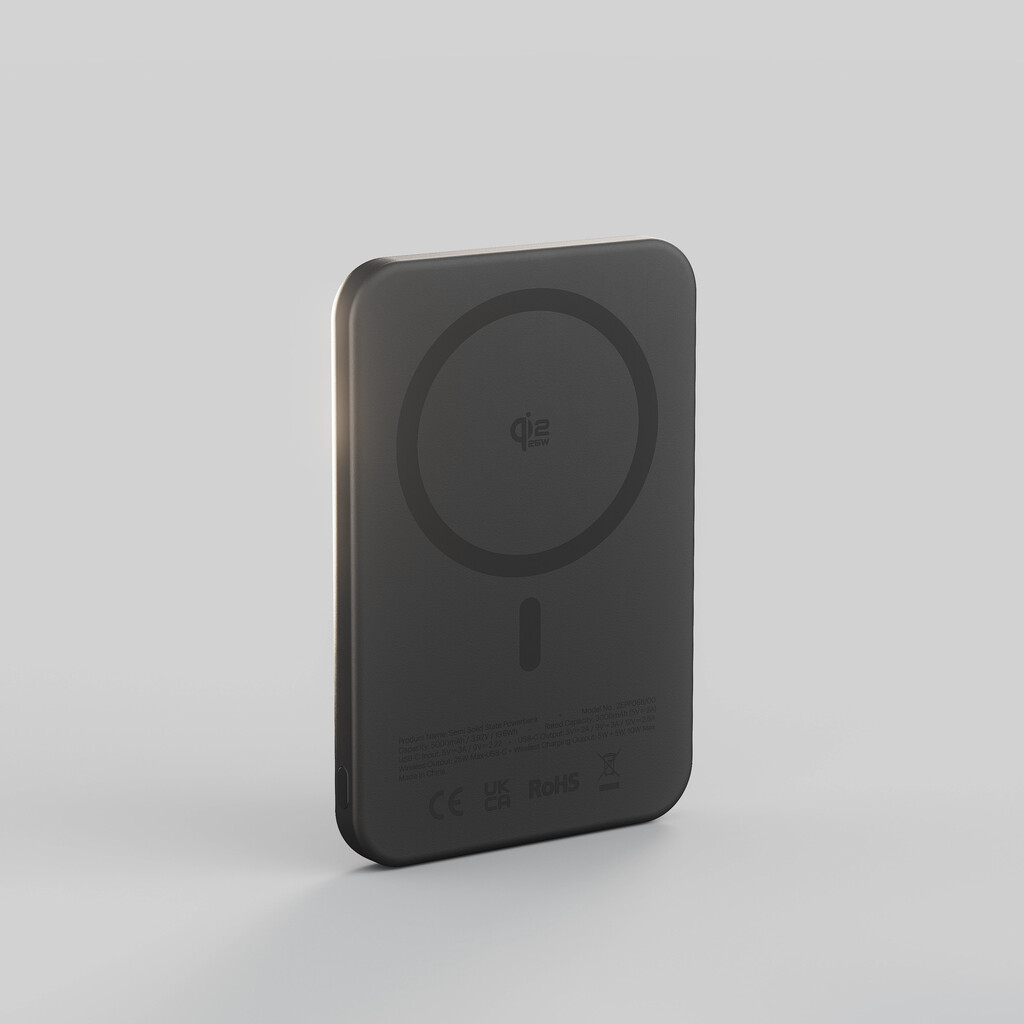 ZENS ZEPP06B/00 powerbank 5000 mAh Draadloos opladen Zwart