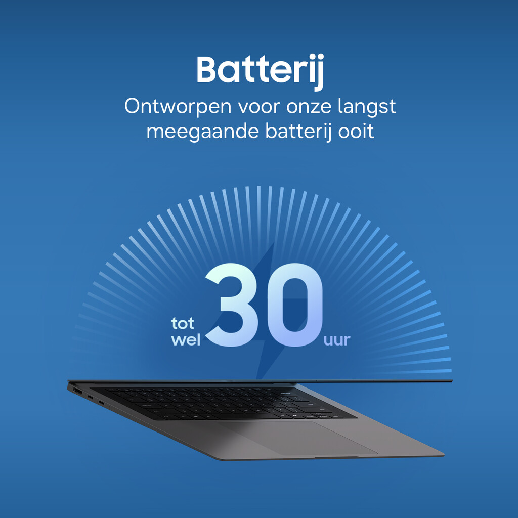 Samsung Galaxy Book6 Pro Book6 Pro 16" W11Pro U7 32GB 512GB Gray Copilot+ PC Intel Core Ultra 7 356H Laptop 40,6 cm (16") Touchs - Afbeelding 13