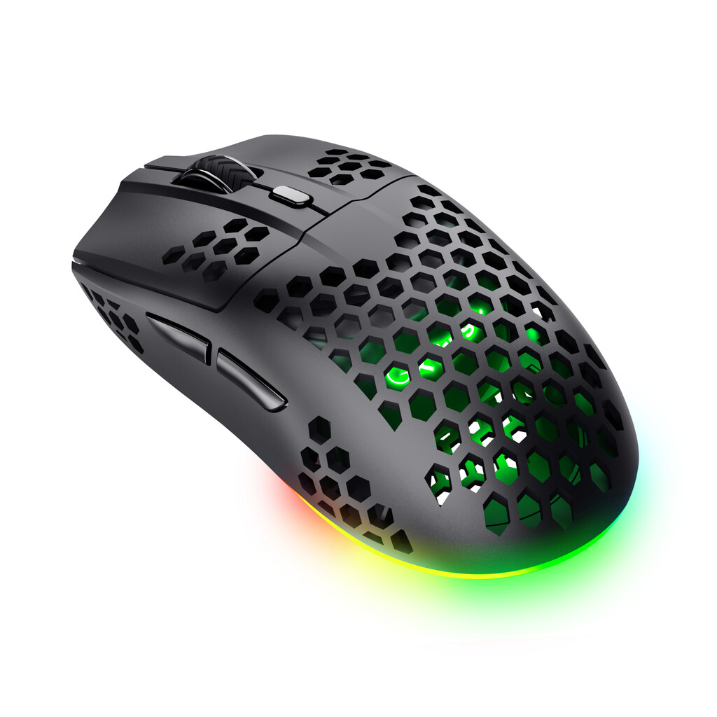 Trust GXT 929 Helox Gaming Muis - Draadloze gamingmuis – 6 programmeerbare knoppen – 4800 DPI – Zwart - Afbeelding 2
