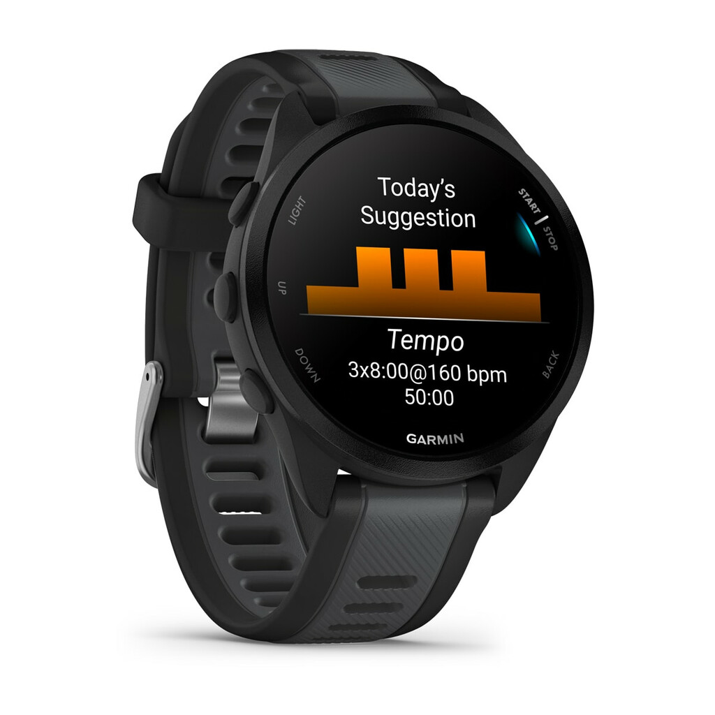 Garmin Forerunner 165 Music 3,05 cm (1.2") AMOLED 43 mm Digitaal 390 x 390 Pixels Touchscreen Zwart GPS - Afbeelding 3